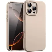 JETech Liquid Silicone Case for iPhone 16 Pro Max 6.9-Inch, Silky Soft Touch Full-Body Protective Phone Case, Anti-Scratch Shockproof Cover with Microfiber Lining (Desert Titanium)
