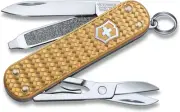 Victorinox Classic SD Precious Alox Swiss Army Knife, Brass Gold