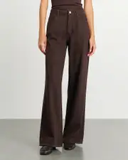 [Jag] Jag Women's Loe Mid Rise Straight Jeans In Dark Chocolate Brown Size 34/16 34/16 Brown
