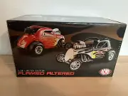 FIAT BLACK - FLAMED ALTERED TOPOLINO AA/FUEL NICE 1/18 ACME LTD ED DIECAST 0804