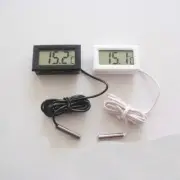 1 Pack Fahrenheit Mini Digital LCD Thermometer Temperature Gauge with Probe