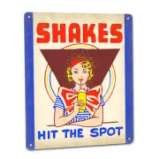 MILK SHAKE Soda SIGN Vintage Malt Diner Cafe Drive In Burger Joint Shop 182
