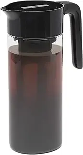 Goodful Cold Brew Iced Coffee Maker, Durable, Shatterproof Tritan Pitcher, Leak-Proof Lid, Large Capacity with Deluxe Stainless Steel Filter, 2.25-Quart, Black
