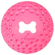 Rogz Gumz Ball Treat Dispensing Interactive Dog Toy Pink Large