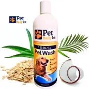 5-in-1 Dog Shampoo and Conditioner 16 Oz All Natural, Plant Based Ingredients