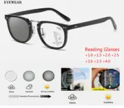 Men Oval Photochromic Progressive Multifocus Reading Glasses Outdoor Sunglasses