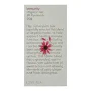 Love Tea Certified Organic Immunity Pyramid Tea Bags