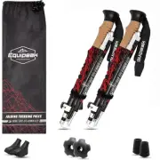 Nordic Walking Poles for Women & Men - Aluminum Foldable Hiking Poles with Co...