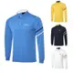 高爾夫服裝男士防曬長袖上衣透氣速乾透氣戶外運動polo衫golf球衣
