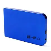 2.5" Inch Sata USB 2.0 Hard Drive HDD Enclosure External Laptop Disk - Blue New
