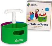 Learning Resources Create-a-Space Storage Mini Center, Classroom Craft Keeper, Maker Space, Small Space Storage, Teacher Organizer, Home School Accessories, 4 Piece Set