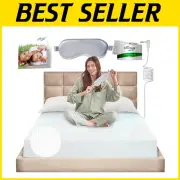 King Size Earth Grounding Fitted Sheet - 12% Silver & 4% Silk for Better Sleep