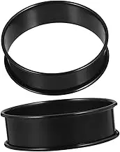 WATIIFUFU 2pcs Non Stick Stainless Steel Omelette Rings for Cooking Baking Molds for Muffins and Tart Preparation for Breakfast Sandwiches and Creative Baking