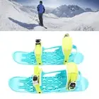 Mini Ski Skates Nylon Portable Adjustable Short Snow Skates Skiboard with BAG