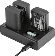 LP-E6NH Replacement Battery, 3-Pack 2250mAh Replacement Compatible for LP-E6NH Battery & Triple Slot USB Charger Compatible with Canon EOS R7 R5 R6 R6 II R, 5DIV, 6DII, 7DII, 80D, 90D