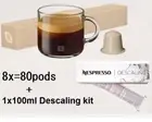 80x Nespresso ORIGINAL Line Capsules * Almond Croissant flavour + descaling kit