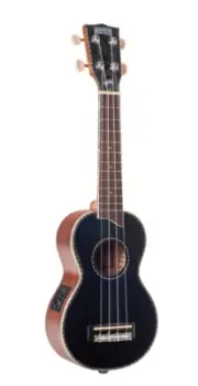 Ukulele - Black Pearl series - Soprano - acoustic / electric