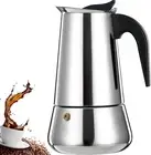 4 Cup Stovetop Espresso Maker Stainless Steel Moka Pot Espresso Maker Percolator