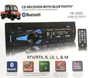 Plug & Play Kubota Bluetooth Radio CD AM FM RTV LX B2650 LX2610 RTX 1100 KX +