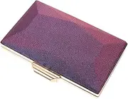 [Healeved] Gradient Silk Polyester Evening Bag Detachable Shoulder Chain Lady Phone Bag Wedding Party Bar Party