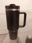 40oz Tumbler Cup with Handle & Straw - Stainless Steel Vacuum Insulated Mug