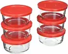 Pyrex 2-Cup Glass Food Storage Set with Lids