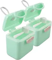 KOCKSHION Storage Box Dispenser Pcs Formula Container Travel Formula Holder Airtight Leakproof for Boy Girl