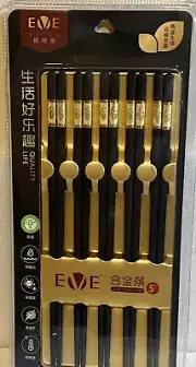 Chopstick Set Reusable Classic Style Chopsticks 5 NEW