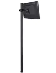 Atdec Spacedec Display Donut Pole 1150mm Black - Single monitor or POS display mount - includes one QuickShift Donut