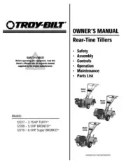 Owner’s Manual Troy-Bilt Rear Tine Rototiller - Models 12227, 12209 & 12210