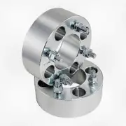 2 Pack 2 Inch 4x137 ATV Wheel Spacers for Can-Am Bombardier Outlander Commander Kawasaki Bayou UTV - Silver