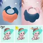 Ear Protection Baby Bath Cap Shampoo Shield Baby Shower Cap Silicone Bath Visor