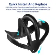 VR Facial Interface for Oculus Quest 2 with Nose Pad,Foam Face Covers,Lens Cover