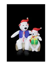 Northlight 4' Inflatable Polar Bear Family Lighted Christmas Yard Art Decoration NoSize NoColor