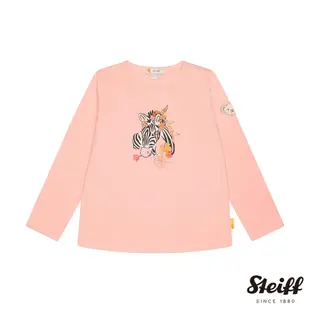 STEIFF德國精品童裝 長袖T恤衫 斑馬 粉色 (長袖上衣) 1歲半-8歲