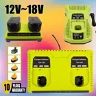 Fast Charger For Ryobi One Plus P108 Lithium Ni-cad Ni-MH P700 Battery 12V~18V