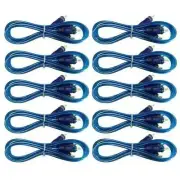 Ten 20' 2 CH RCA Interconnect Cable Wire for Marine, Car Amplifier Stereo or Hom