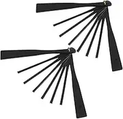GRADENEVE 2pcs Mini Handheld Fan Skeleton Frame for DIY Portable Compact Fan for Travel Home Decor Elegant Japanese Design for Party Decoration Personal Use
