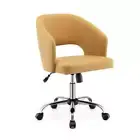 Modern Swivel Back Home Office Leisure Chair With Adjustable Height