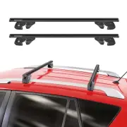 For 2011-2017 Nissan Quest Cross Bar Roof Racks Carrier Aluminium Black 2Pcs