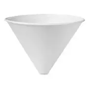 SOLO 6SRX 6 oz. Bare Eco-Forward Treated Paper Funnel Cups • 250 Cups
