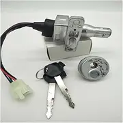 Ignition Switch for Scooter ATV Moto Ignition Switch Key Universal Motorcycle Ignition Switch Key with Wire Motorcycle Ignition Switch Lock