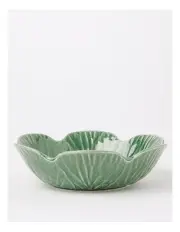 [Heritage] Cabbage Serving Bowl in Green
