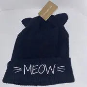 Halloween “Meow” Hat W/Ears and Whiskers By Francesca’s