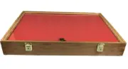 Cherry Wood Display Case 18 x 24 x 3 for Arrowheads Knifes Collectibles & More