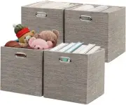 Storage Bins,11×11 Foldable Storage Cubes Boxes Container Closet Organizer Sh...