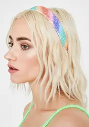 Dark Glitteratti Alert Sequin Headband