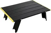 CIYODO Portable Camping Table Folding Tables Picnic Desk Camping Desk Abs Black
