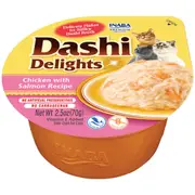 Dashi Delights Cup Chicken Salmon, 6 Pack - 70g