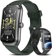 Fitness Trackers Android iPhone Compatible,1.58'' AMOLED Smart Watches with Heart Rate/Waterproof/Sleep/Pedometer Monitor Step Tracker Counter for Men Women (16mm, Strap*2)